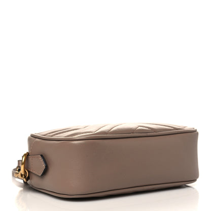 Gucci Calfskin Matelasse Mini GG Marmont Chain Shoulder Bag Porcelain Rose 4 of 7