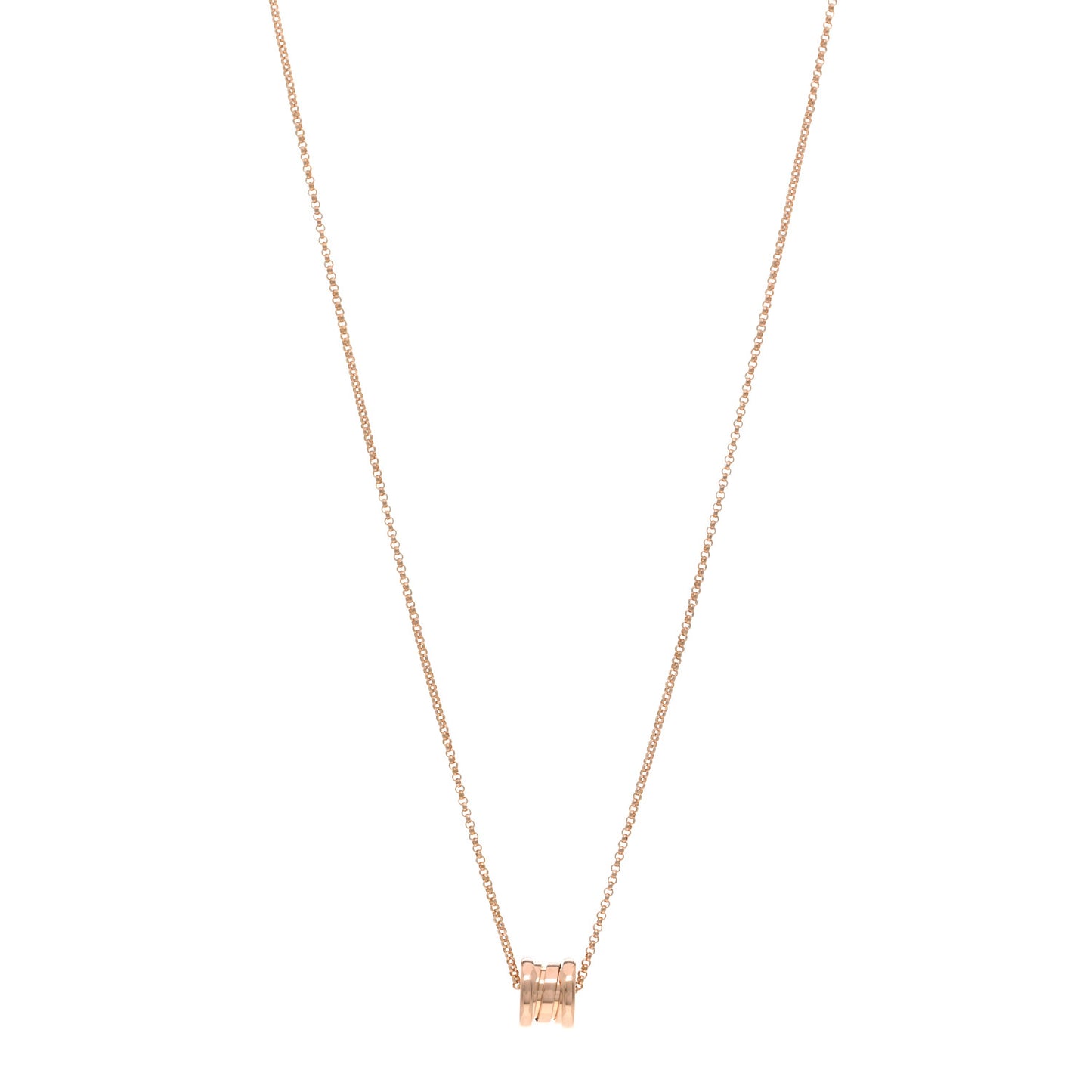 18K Rose Gold Mini B.Zero1 Pendant Necklace