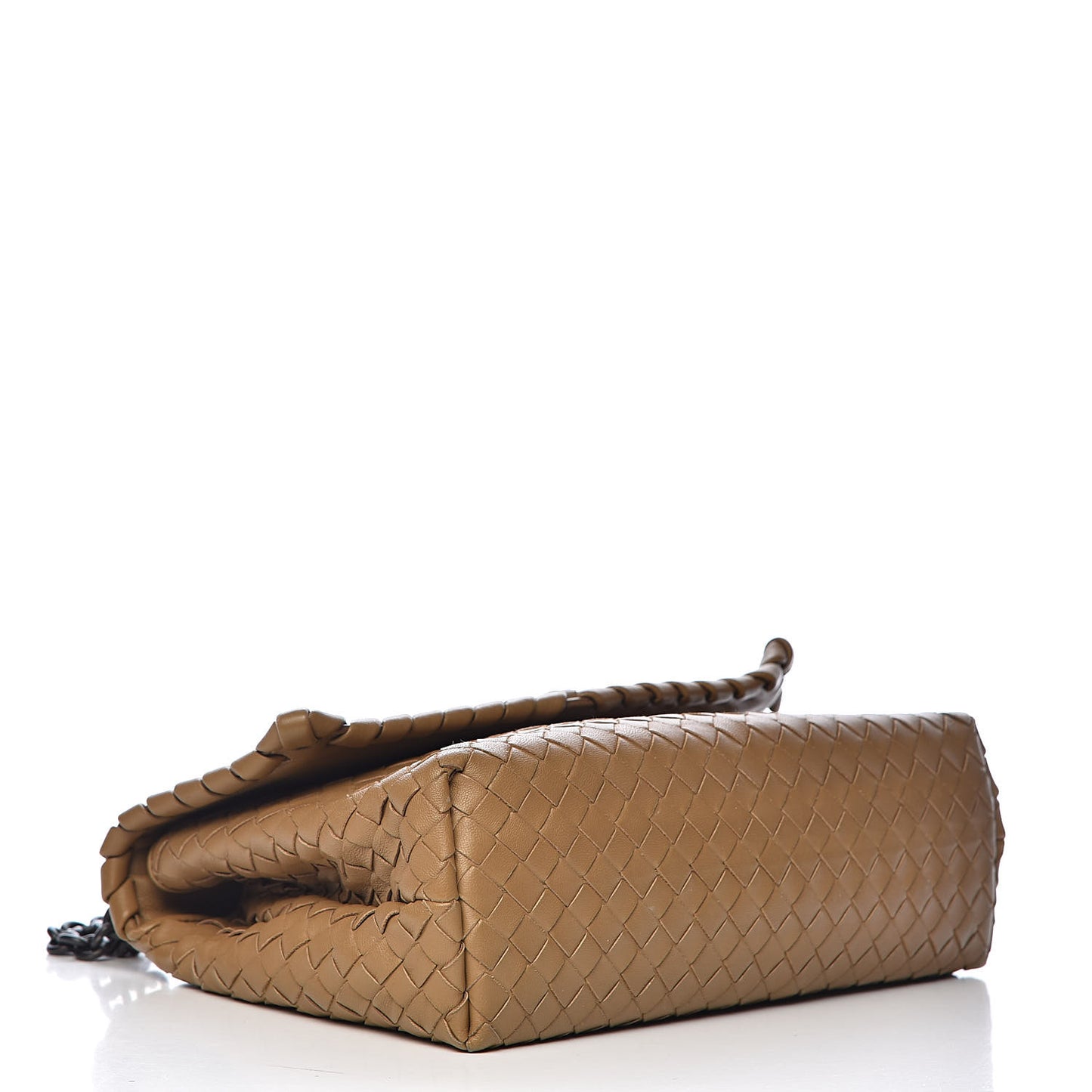 Nappa Intrecciato Small Olimpia Shoulder Bag Camel