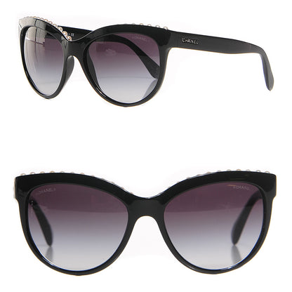 Chanel Freshwater Cultured Pearl Butterfly Sunglasses 6040 H Black 1 of 7