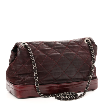 Chanel Iridescent Calfskin Quilted VIP Flap Bordeaux 3 of 10