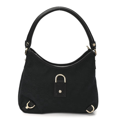 Gucci Monogram Medium Abbey D Ring Hobo Black 1 of 10