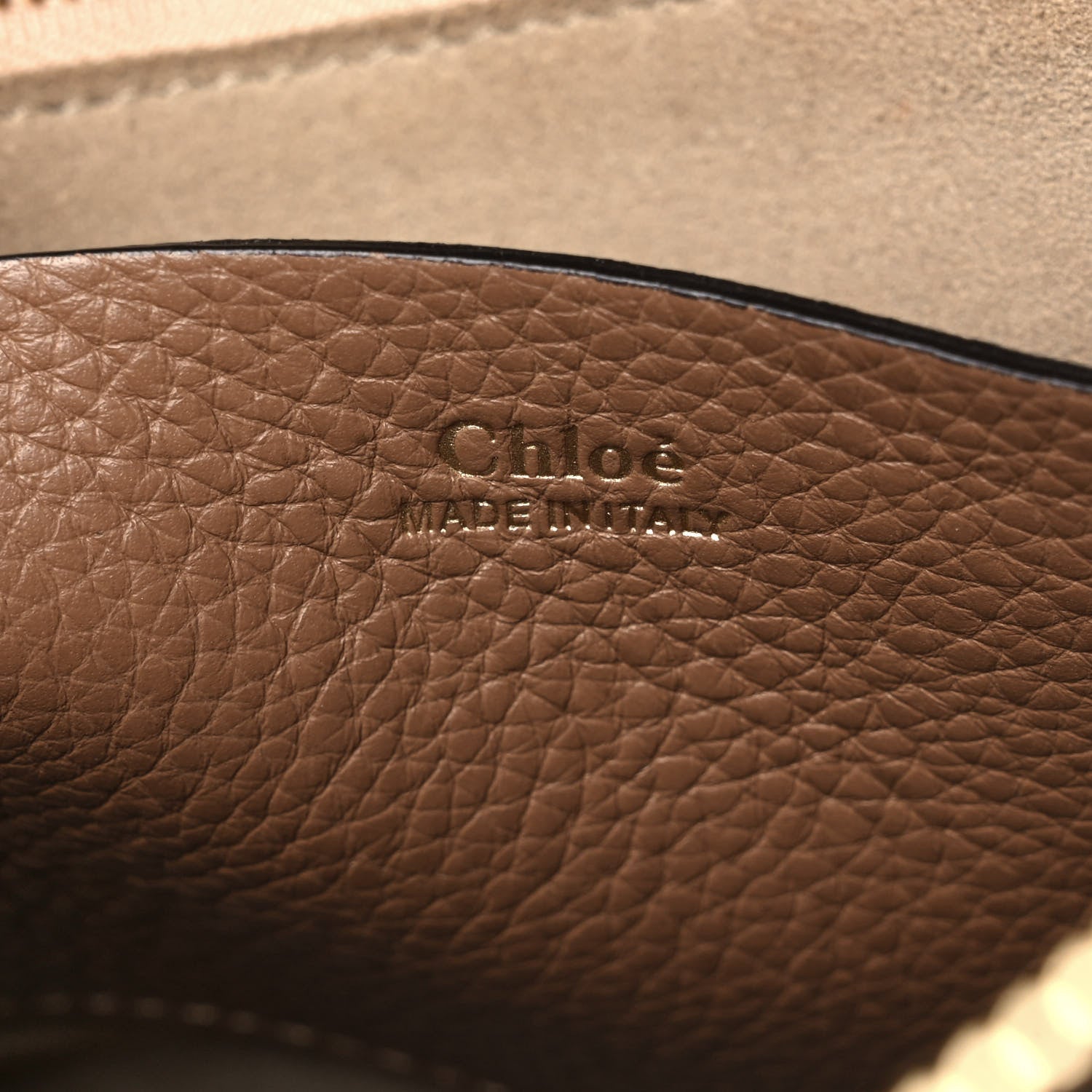 Chloe Grained Calfskin Small Hayley Hobo Nut 6 of 10