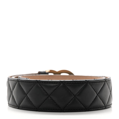 Chanel Lambskin Quilted CC Belt 85 34 Black 2 of 9