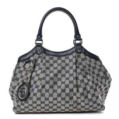 Gucci Monogram Medium Sukey Tote Navy 1 of 13