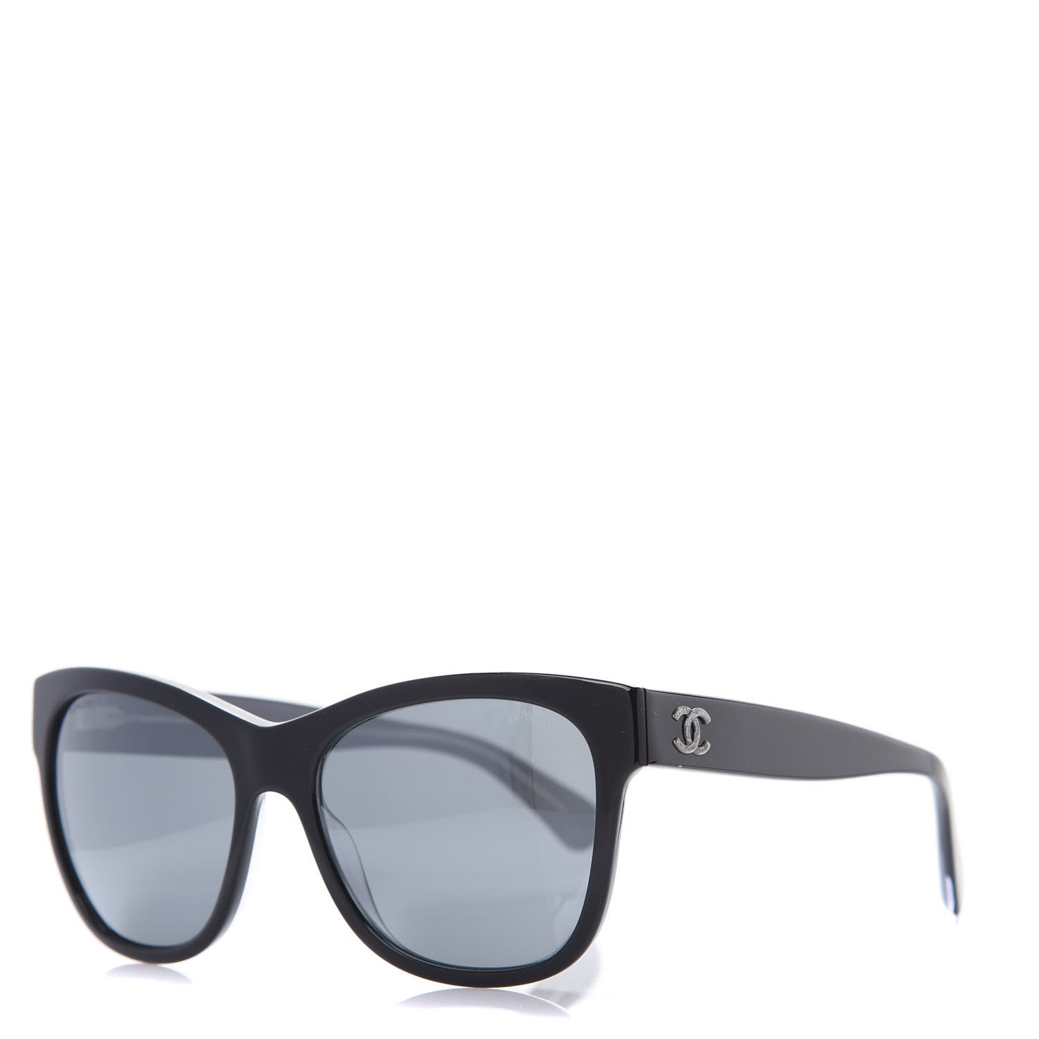 Chanel Acetate Square CC Sunglasses 5380 Black 1 of 8