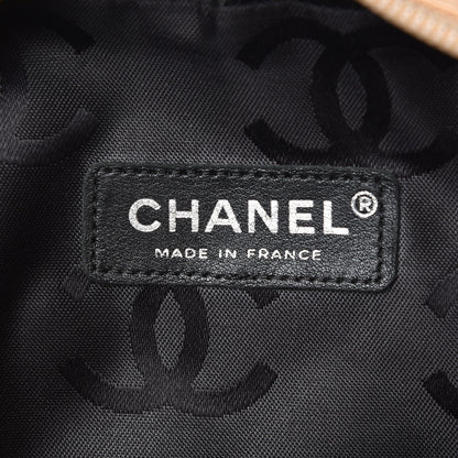 Chanel Calfskin Quilted Large Cambon Multipocket Reporter Beige Black 6 of 21