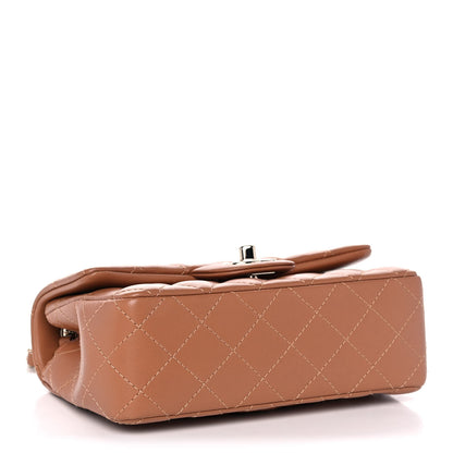 Chanel Lambskin Quilted Mini Rectangular Flap Brown 4 of 11