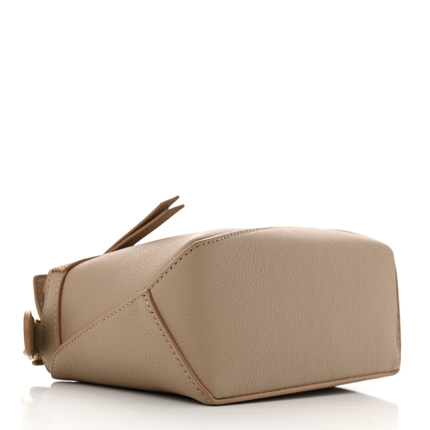 Calfskin Mini Puzzle Edge Bag Sand