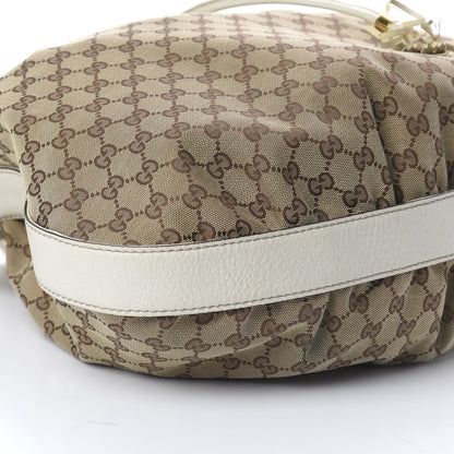 Gucci Monogram Medium Interlocking Icon Shoulder Bag White 7 of 8
