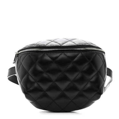 Chanel Lambskin Quilted Waist Belt Bag Black 1 of 10
