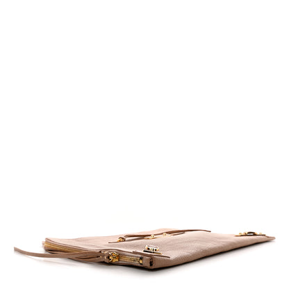 Balenciaga Chevre Gold Metallic Edge Hardware Pouch Rose Des Sables 4 of 7