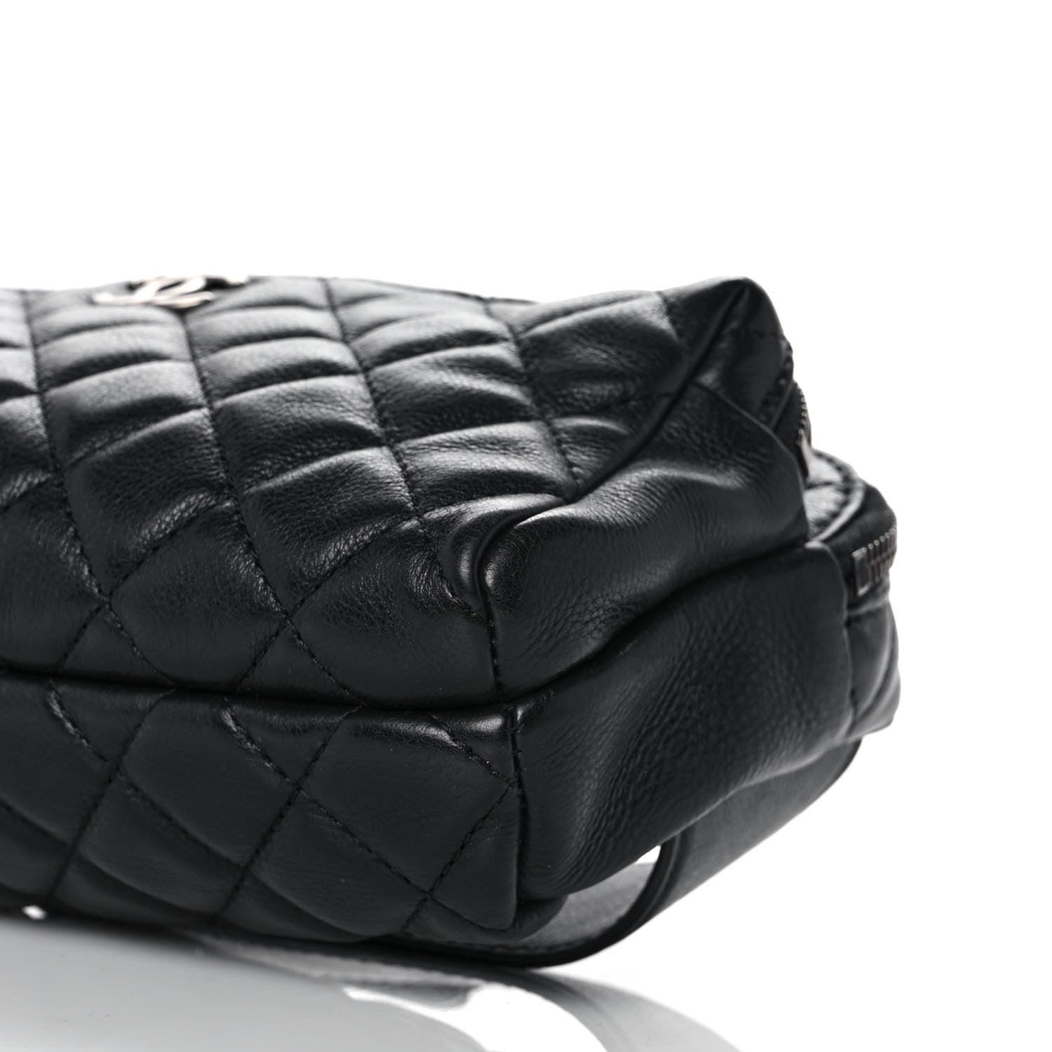 Chanel Calfskin Quilted Waist Bag Black 9 of 12