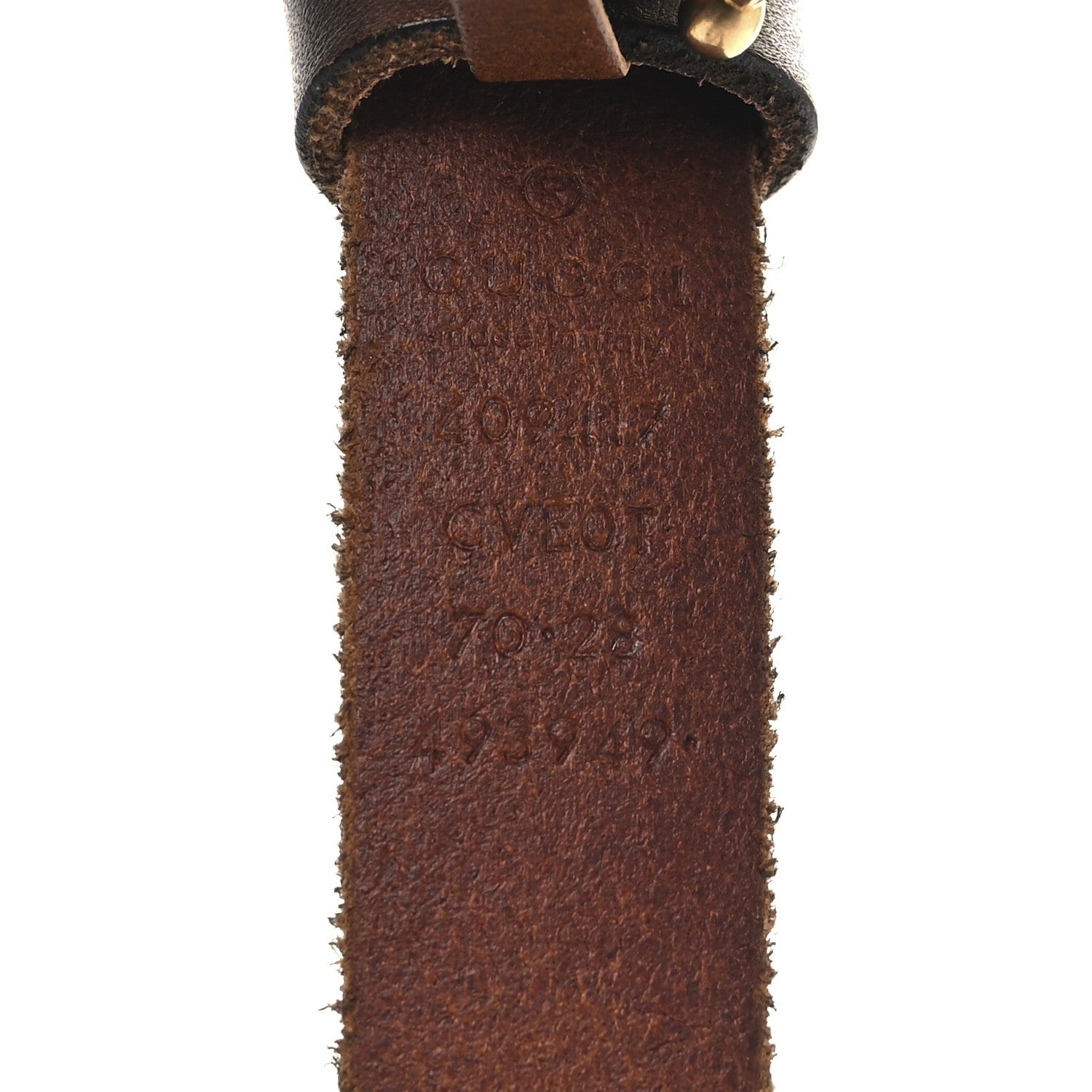 Gucci Faded Calfskin Double G 20mm Belt 70 28 Cuir 5 of 7