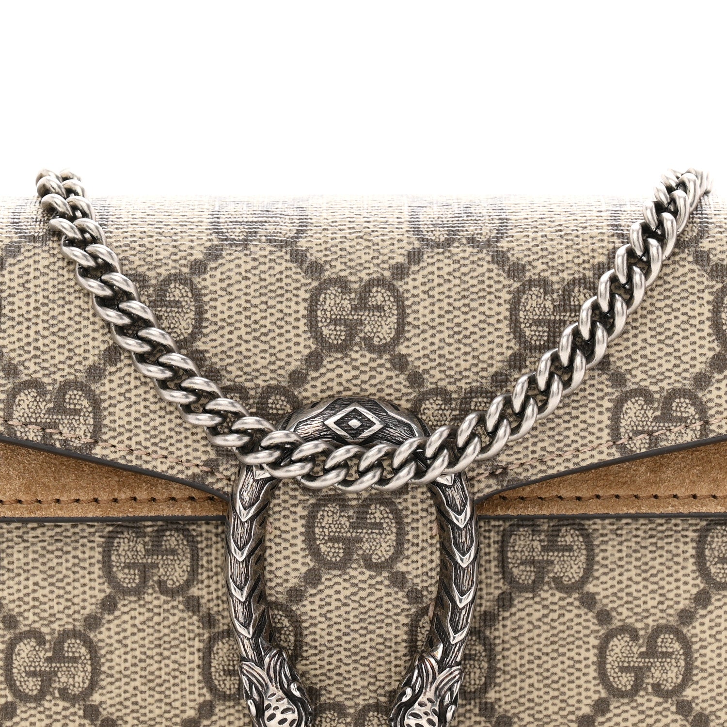 Gucci GG Supreme Monogram Super Mini Dionysus Shoulder Bag Taupe 7 of 9