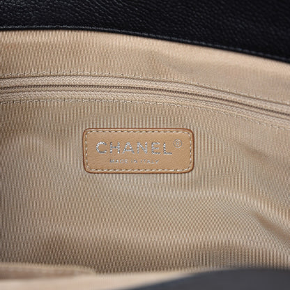 Chanel Caviar Quilted Expandable Zip Shoulder Bag Black 6 of 8