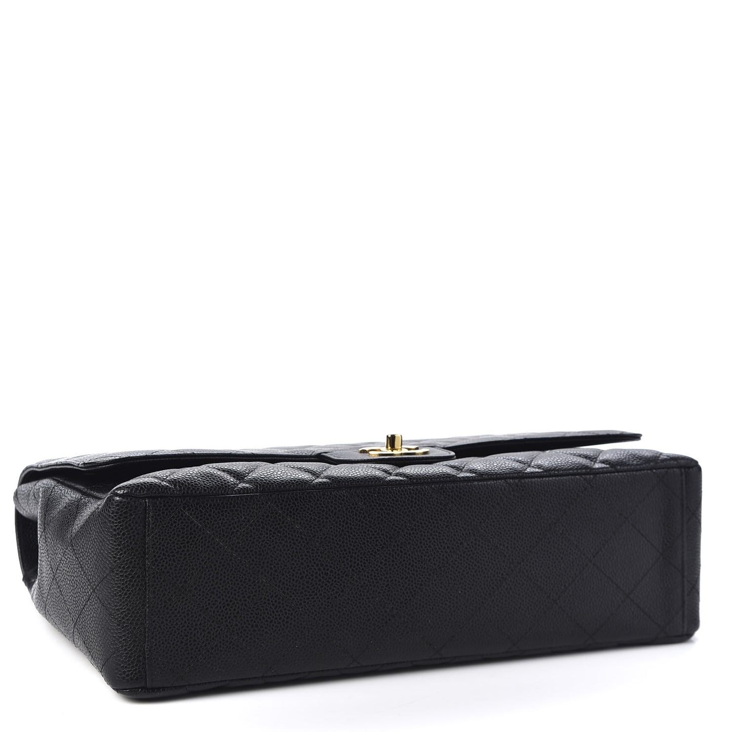 Caviar Quilted Maxi Single Flap Black