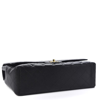 Chanel Caviar Quilted Maxi Single Flap Black 3 of 12