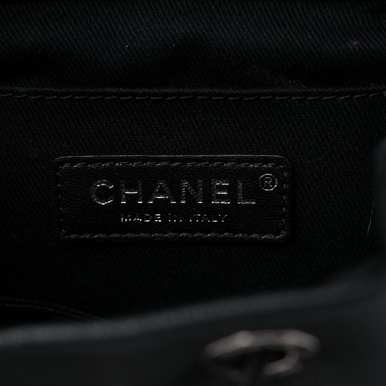 Chanel Lambskin Quilted Metallic Bubble Backpack Black 7 of 12