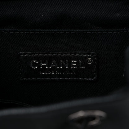 Chanel Lambskin Quilted Metallic Bubble Backpack Black 7 of 12