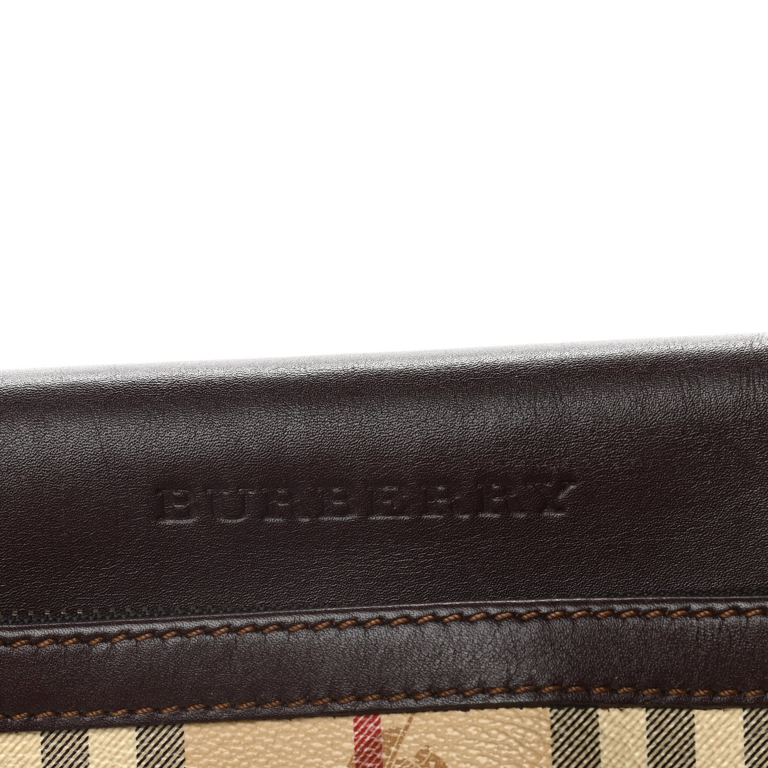 Burberry Haymarket Check Crossbody Messenger Bag Brown 11 of 16
