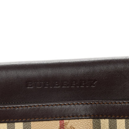 Burberry Haymarket Check Crossbody Messenger Bag Brown 11 of 16
