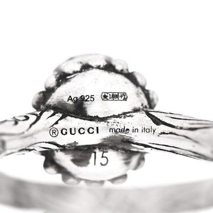 Gucci Sterling Silver Anger Forest Eagle Head Ring 55 7.25 5 of 5