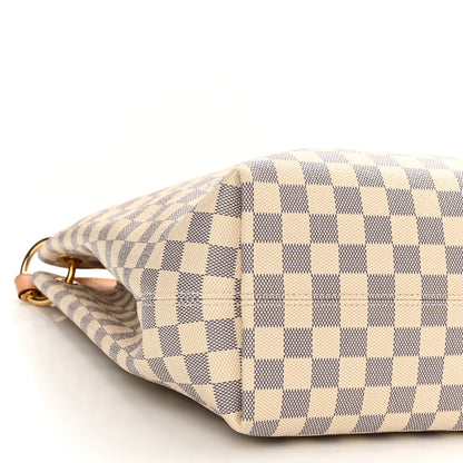 Louis Vuitton Damier Azur Graceful MM Rose Ballerine 8 of 9