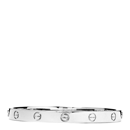 Cartier 18K White Gold LOVE Bracelet 18 1 of 6