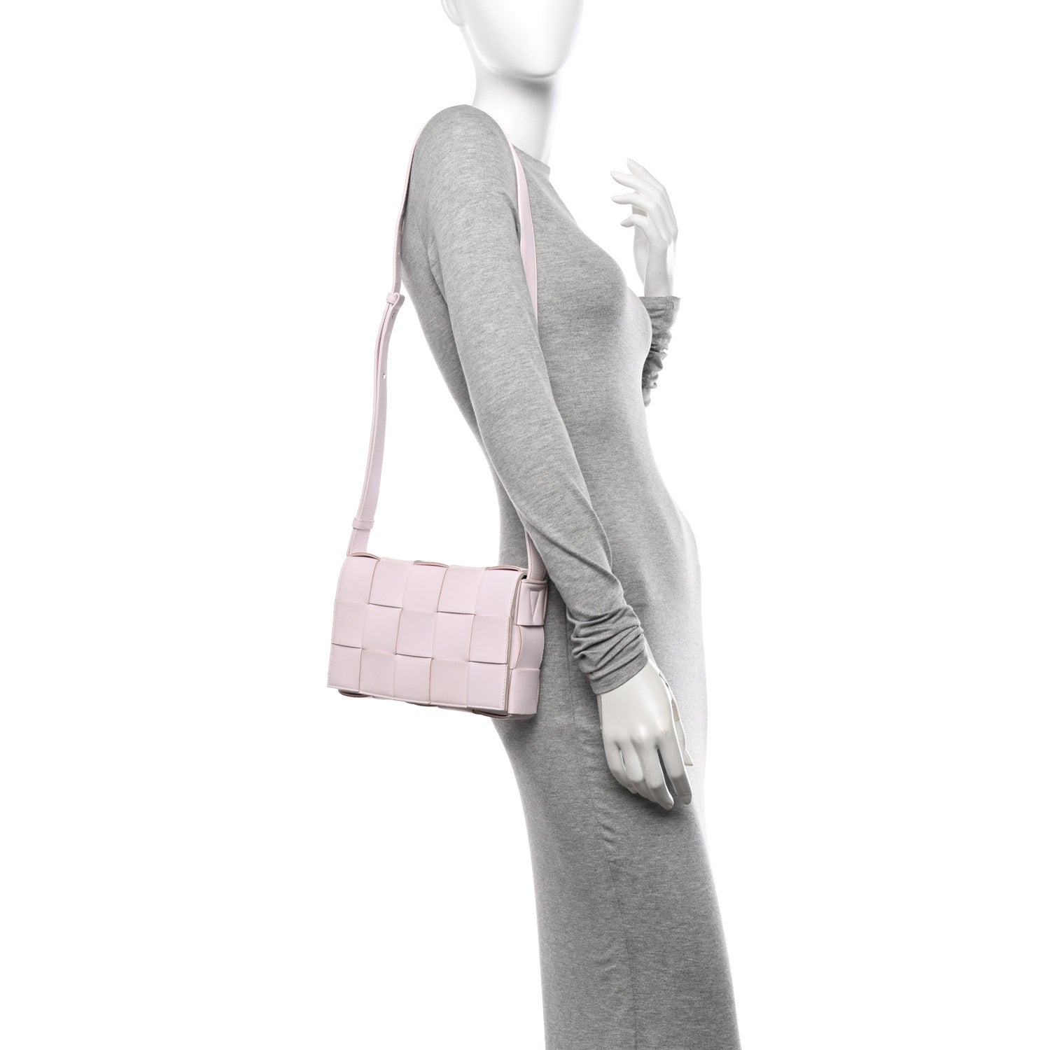 Bottega Veneta Lambskin Maxi Intrecciato Cassette Crossbody Bag Bliss Washed 2 of 10