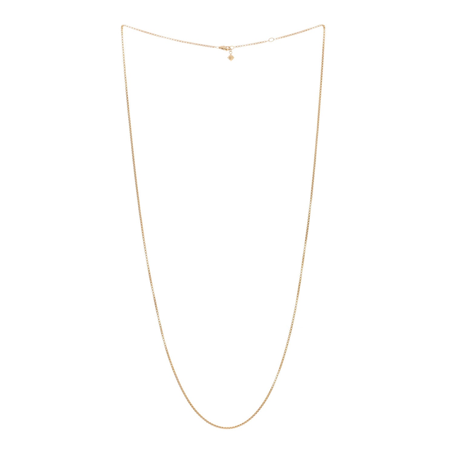David Yurman 18K Yellow Gold 1.7mm Box Chain Necklace 20" 3 of 4