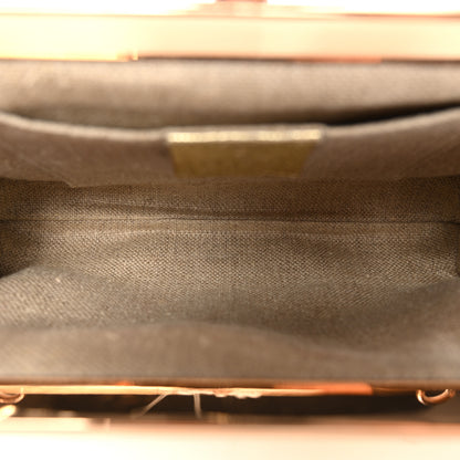 Gucci Metallic Lizard Jeweled Snake Evening Bag Gold 5 of 11