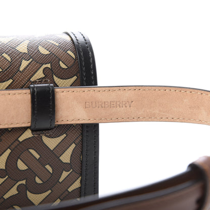 Burberry E-Canvas Monogram TB Envelope Belt Bag Bridle Brown 11 of 13
