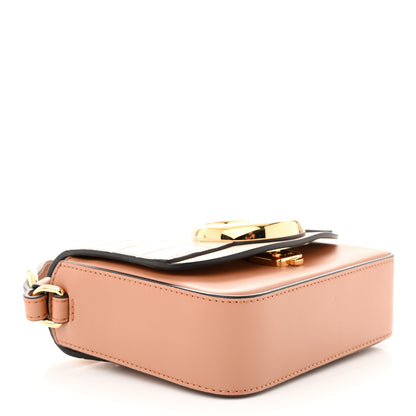 Chloe Calfskin Crocodile Embossed Mini C Double Carry Cement Pink 4 of 10