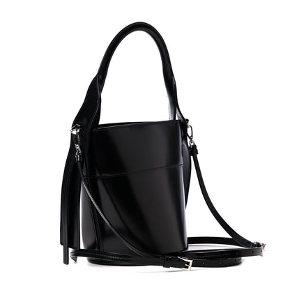 Prada Tessuto Spazzolato Ouverture Bucket Bag Black 3 of 5