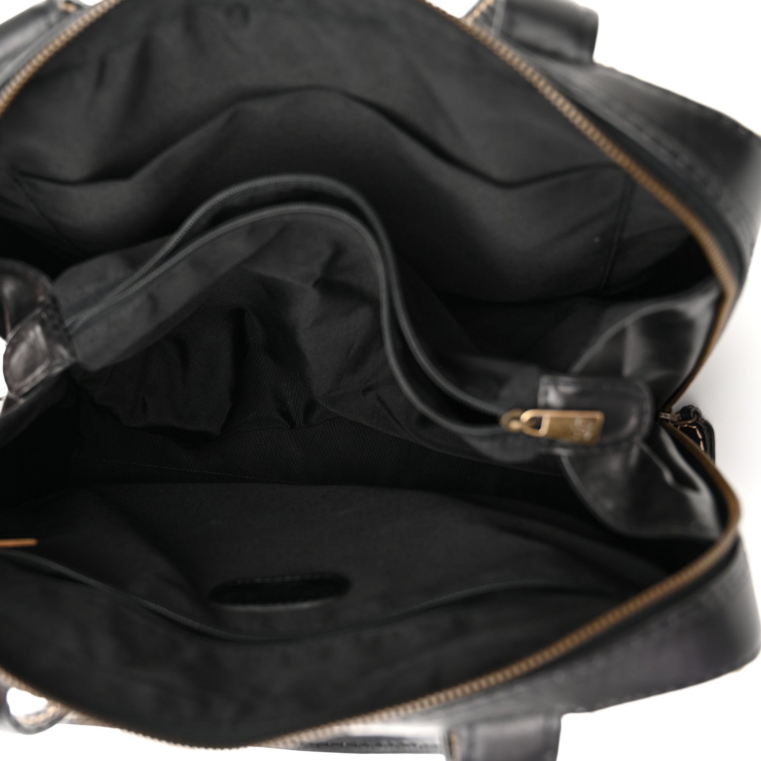 Chanel Calfskin Wild Stitch Vertical Top Handle Bag Black 5 of 14