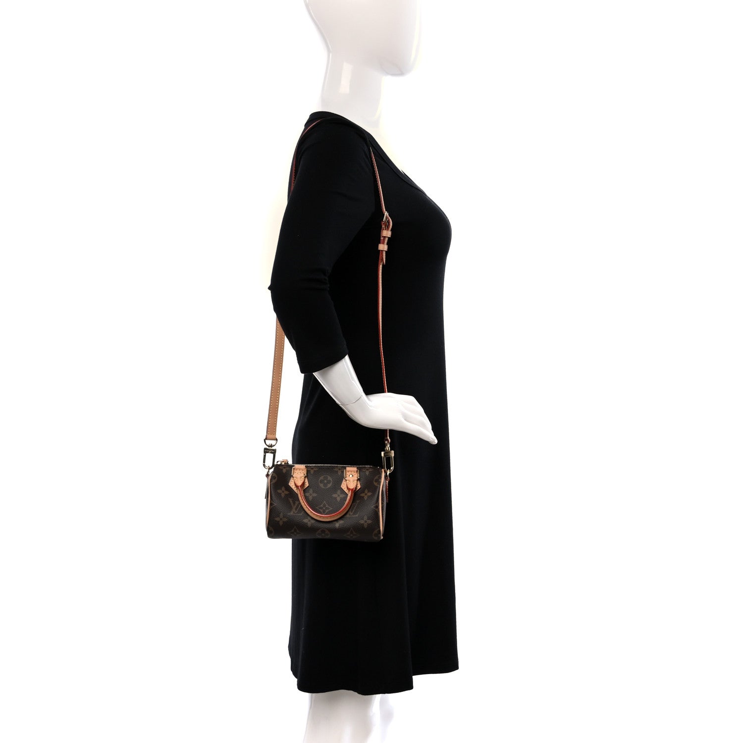 Louis Vuitton Monogram Nano Speedy Bandouliere 2 of 8