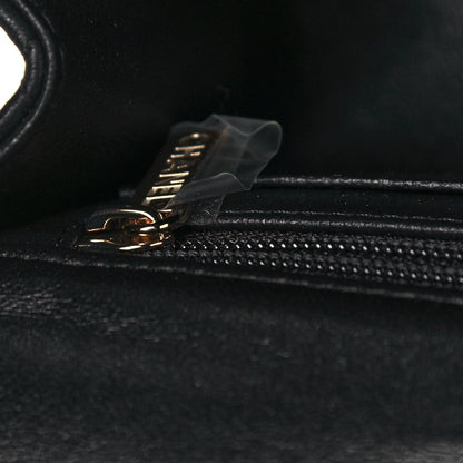 Chanel Lambskin Quilted Mini Top Handle Rectangular Flap Black 14 of 15