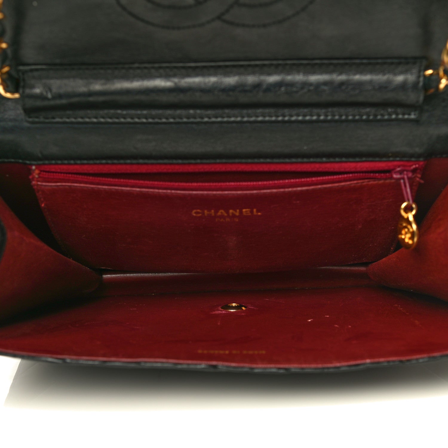 Chanel Lambskin Quilted Medium Single Flap Black 4 of 15