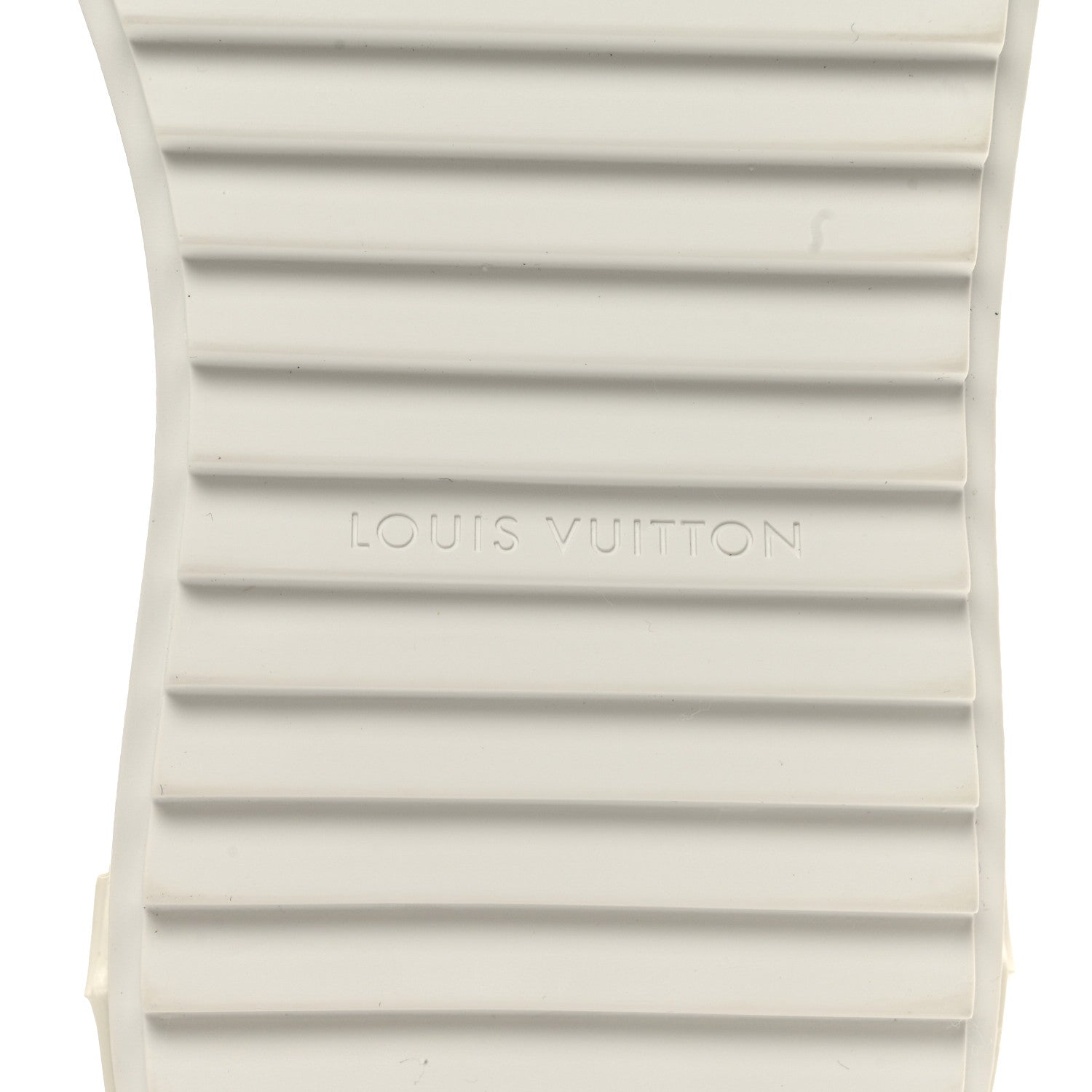 Louis Vuitton Lambskin Embossed Monogram Time Out Sneakers 37.5 White 6 of 10