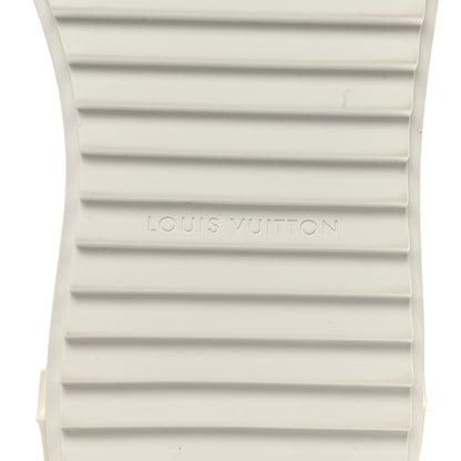 Louis Vuitton Lambskin Embossed Monogram Time Out Sneakers 37.5 White 6 of 10