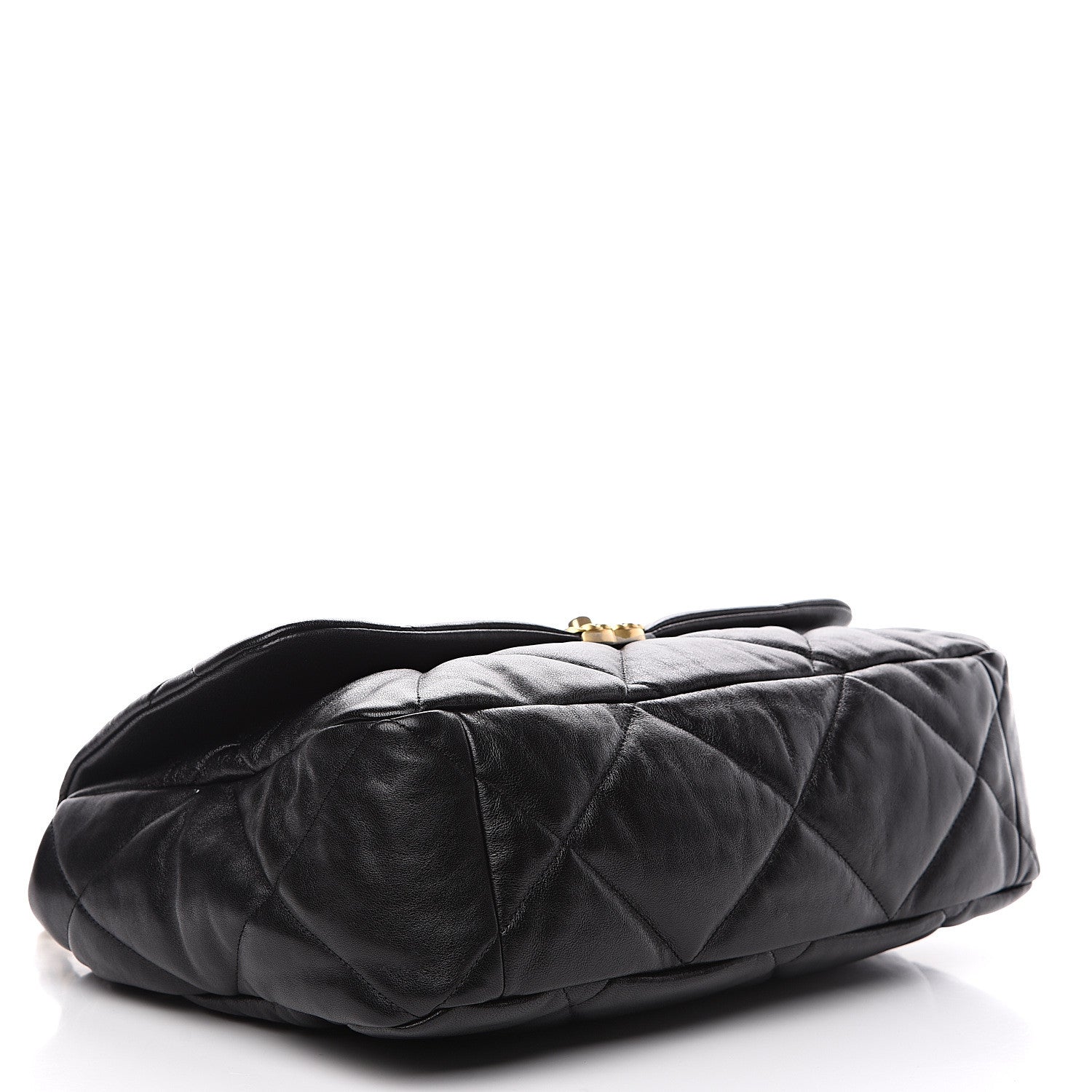 Chanel Goatskin Quilted Maxi 19 Flap Black 3 of 10
