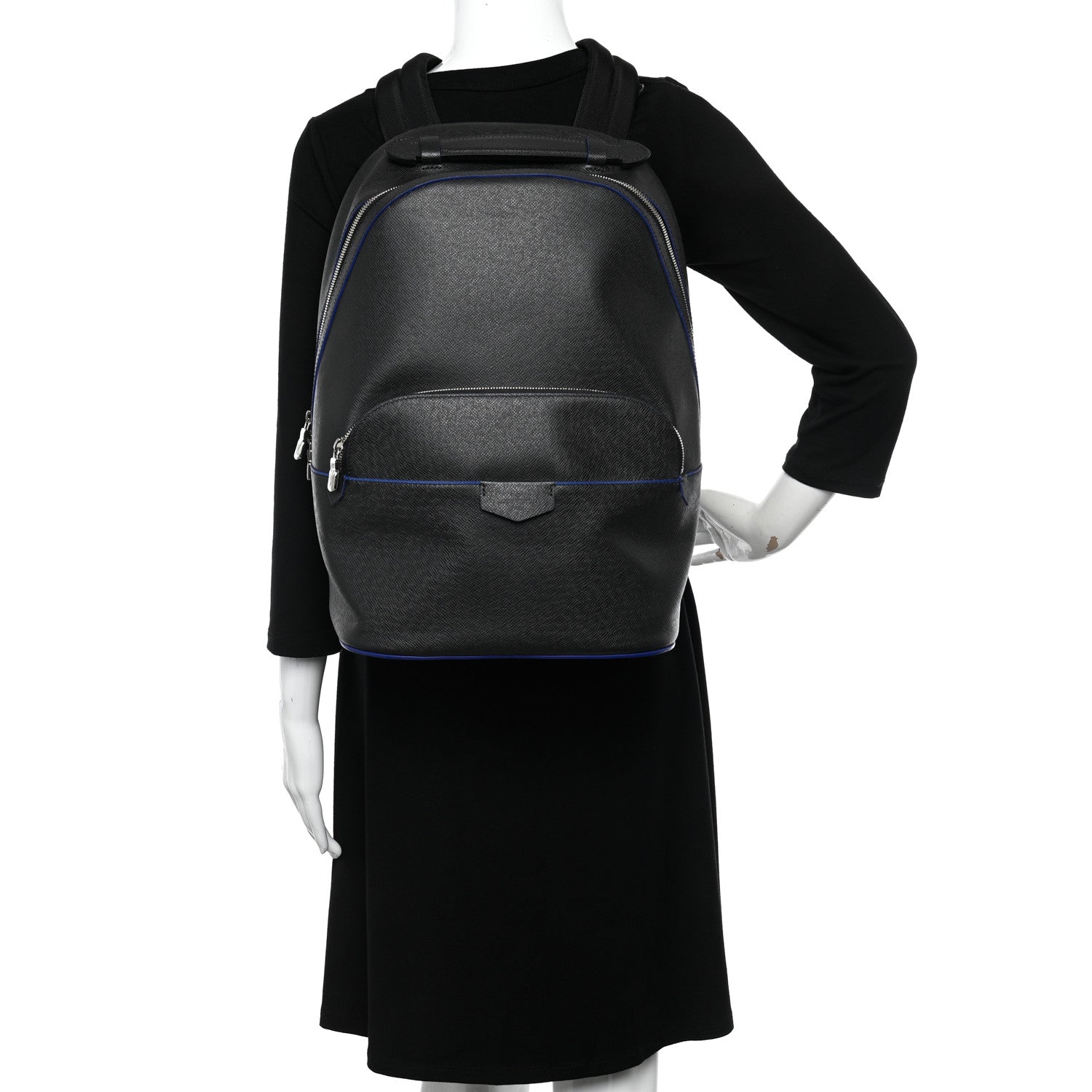 Louis Vuitton Taiga Anton Backpack Black 2 of 9