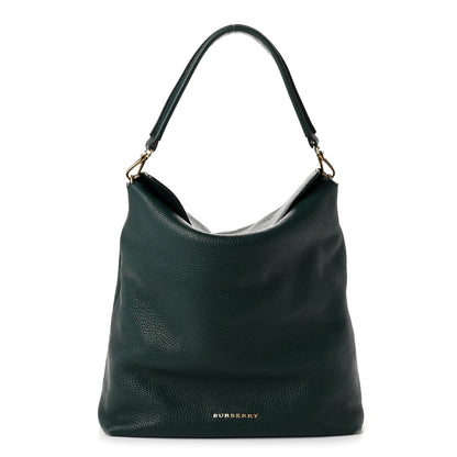 Burberry Grainy Calfskin Medium Cale Hobo Green 1 of 11