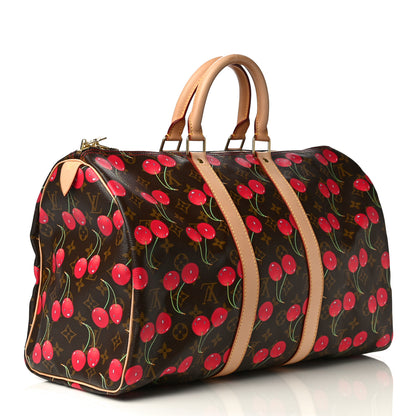 Louis Vuitton Monogram Cerises Keepall 45 3 of 10