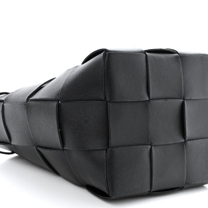Bottega Veneta Nappa Maxi Intrecciato Small Cassette Bucket Bag Black 8 of 9