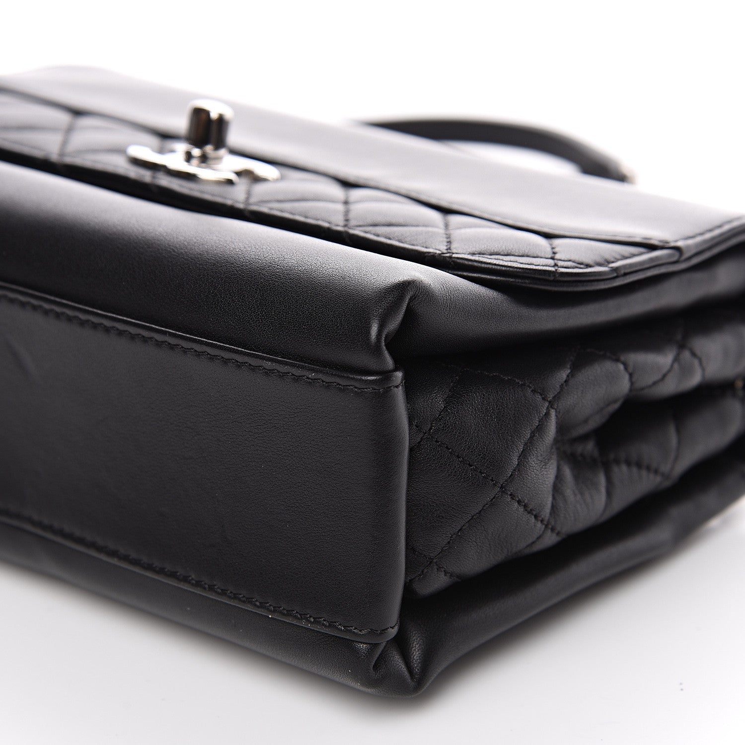 Chanel Calfskin Mini Tramezzo Flap Black 9 of 10