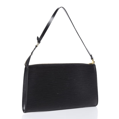 Louis Vuitton Epi Pochette Accessories 24 Black 3 of 11