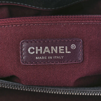 Chanel Iridescent Goatskin Quilted CC Eyelet Tote Blue 6 of 11