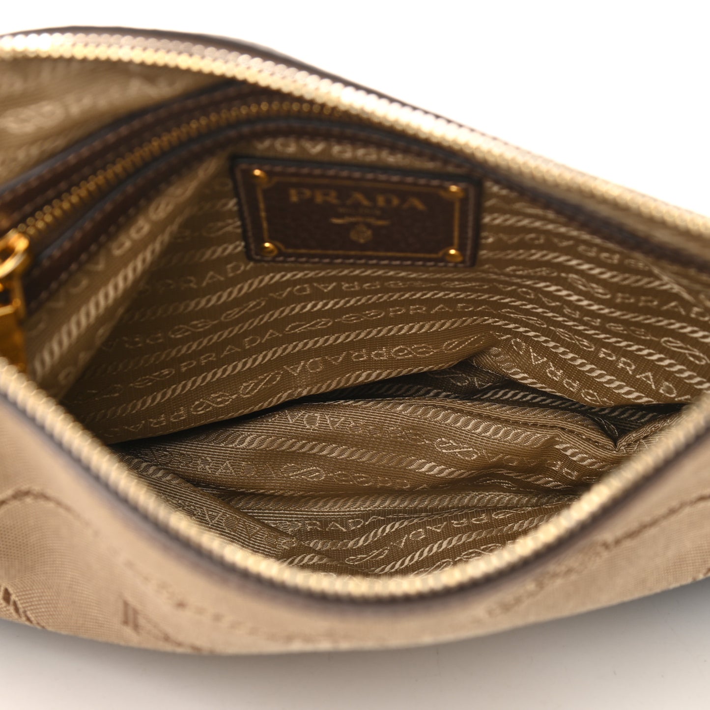 Jacquard Logo Small Flat Messenger Bag Corda Bruciato